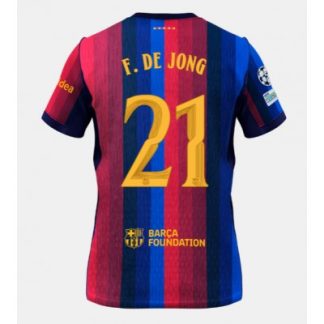 Køb  Barcelona Frenkie de Jong #21 Hjemmebanetrøje 2026-27 herre fodbold trøje kortærmet