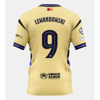Køb  Barcelona Robert Lewandowski #9 Udebanetrøje 2025-26 herre fodbold trøje kortærmet