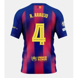 Køb  Barcelona Ronald Araujo #4 Hjemmebanetrøje 2025-26 herre fodbold trøje kortærmet