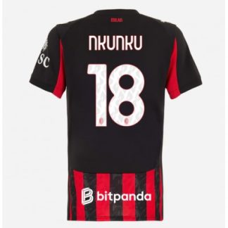 Køb  AC Milan Christopher Nkunku #18 Hjemmebanetrøje Dame Fodboldtrøjer 2025-26 Kortærmet