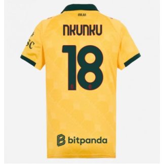 Køb  AC Milan Christopher Nkunku #18 Tredjetrøje Dame Fodboldtrøjer 2025-26 Kortærmet