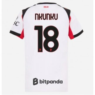 Køb  AC Milan Christopher Nkunku #18 Udebanetrøje Dame Fodboldtrøjer 2025-26 Kortærmet
