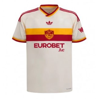 Køb  AS Roma Udebanetrøje 2026-27 Herre hvid Kortærmet Fodboldtrøje