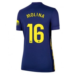 Køb  Atletico Madrid Nahuel Molina #16 Udebanetrøje Dame Fodboldtrøjer 2025-26 Kortærmet