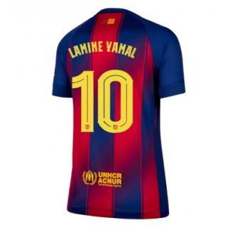 Køb  Barcelona Lamine Yamal #10 Hjemmebanetrøje Dame Fodboldtrøjer 2025-26 Kortærmet