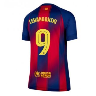 Køb  Barcelona Robert Lewandowski #9 Hjemmebanetrøje Dame Fodboldtrøjer 2025-26 Kortærmet