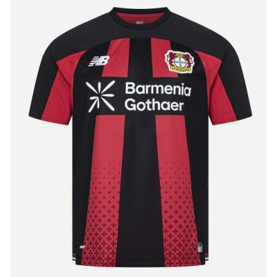 Køb Bayer Leverkusen Hjemmebanetrøje herre 2026-27 sort og rød Kortærmet Fodboldtrøje på nettet Køb Bayer Leverkusen Hjemmebanetrøje herre 2026-27 sort og rød Kortærmet Fodboldtrøje