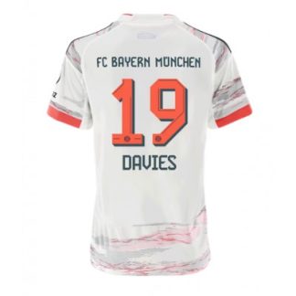 Køb  Bayern Munich Alphonso Davies #19 Udebanetrøje Dame Fodboldtrøjer 2025-26 Kortærmet