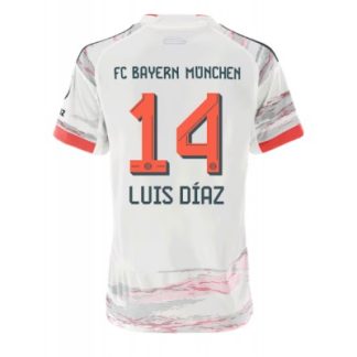 Køb  Bayern Munich Luis Diaz #14 Udebanetrøje Dame Fodboldtrøjer 2025-26 Kortærmet