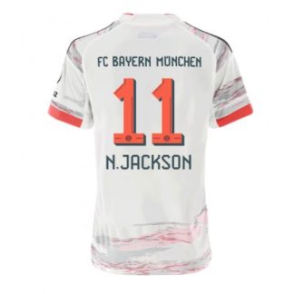 Køb  Bayern Munich Nicolas Jackson #11 Udebanetrøje Dame Fodboldtrøjer 2025-26 Kortærmet