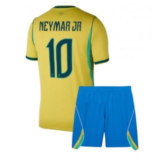 Køb  Brasilien Neymar Jr #10 Udebanetrøje sæt til børn VM 2026