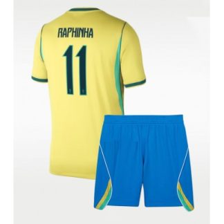 Køb  Brasilien Vinicius Junior #7 Udebanetrøje sæt til børn VM 2026 2