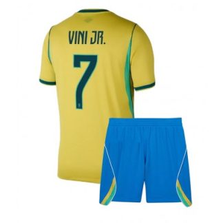 Køb  Brasilien Udebanetrøje sæt til børn VM 2026 2