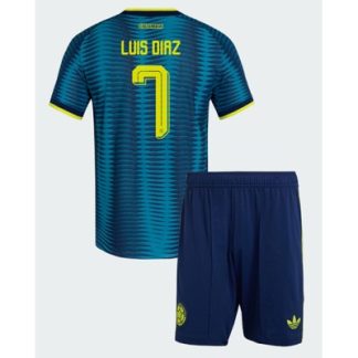 Køb  Colombia Luis Diaz #7 hjemmebanetrøje sæt til børn VM 2026 2