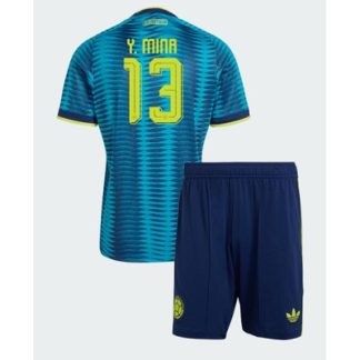 Køb  Colombia Yerry Mina #13 Udebanetrøje sæt til børn VM 2026 3
