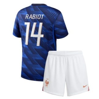 Køb  Frankrig Adrien Rabiot #14 hjemmebanetrøje sæt til børn VM 2026 3