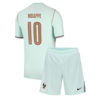 Køb  Frankrig Kylian Mbappe #10 hjemmebanetrøje sæt til børn VM 2026 2