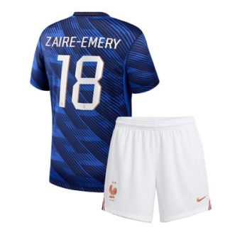 Køb  Frankrig Warren Zaire-Emery #18 Udebanetrøje sæt til børn VM 2026