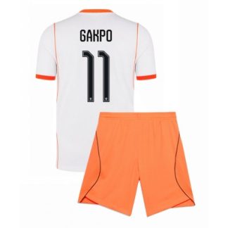 Køb  Holland Cody Gakpo #11 Udebanetrøje sæt til børn VM 2026 3