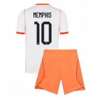 Køb  Holland Memphis Depay #10 Udebanetrøje sæt til børn VM 2026 3