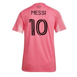 Køb  Inter Miami Lionel Messi #10 Hjemmebanetrøje Fodboldtrøjer til kvinder 2025-26 Kortærmet