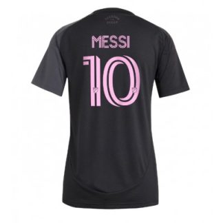 Køb  Inter Miami Lionel Messi #10 Udebanetrøje Fodboldtrøjer til kvinder 2025-26 Kortærmet