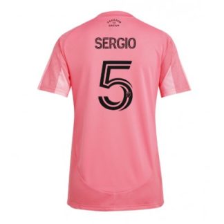 Køb  Inter Miami Sergio Busquets #5 Hjemmebanetrøje Fodboldtrøjer til kvinder 2025-26 Kortærmet