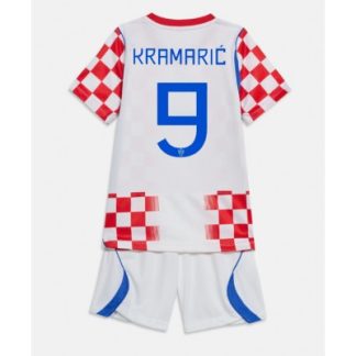 Køb  Kroatien Andrej Kramaric #9 Udebanetrøje sæt til børn VM 2026