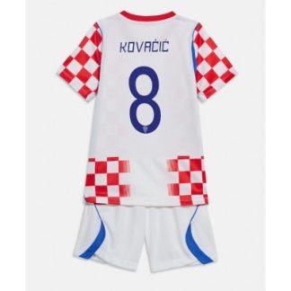 Køb  Kroatien Mateo Kovacic #8 hjemmebanetrøje sæt til børn VM 2026 3