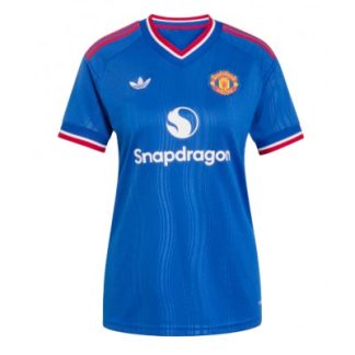 Køb  Manchester United Udebanetrøje til kvinder 2026-27 blå fodboldtrøje
