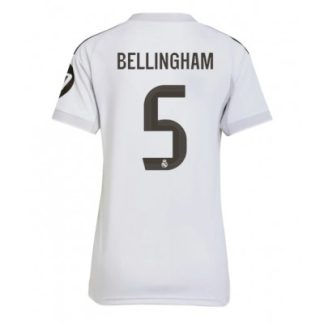 Køb  Real Madrid Jude Bellingham #5 Hjemmebanetrøje Dame Fodboldtrøjer 2025-26 Kortærmet