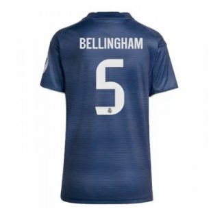 Køb  Real Madrid Jude Bellingham #5 Udebanetrøje Dame Fodboldtrøjer 2025-26 Kortærmet