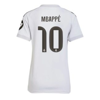 Køb  Real Madrid Kylian Mbappe #10 Hjemmebanetrøje Dame Fodboldtrøjer 2025-26 Kortærmet