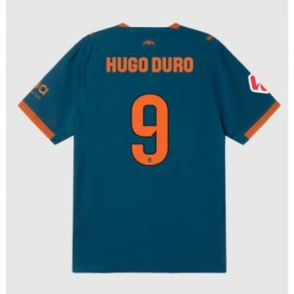 Køb  Valencia Hugo Duro #9 Udebanetrøje herre 2026-27 Fodboldtrøje Kortærmet